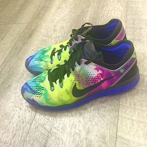 Women’s Nike Free 5.0 Tie-dye Trainers Size 8